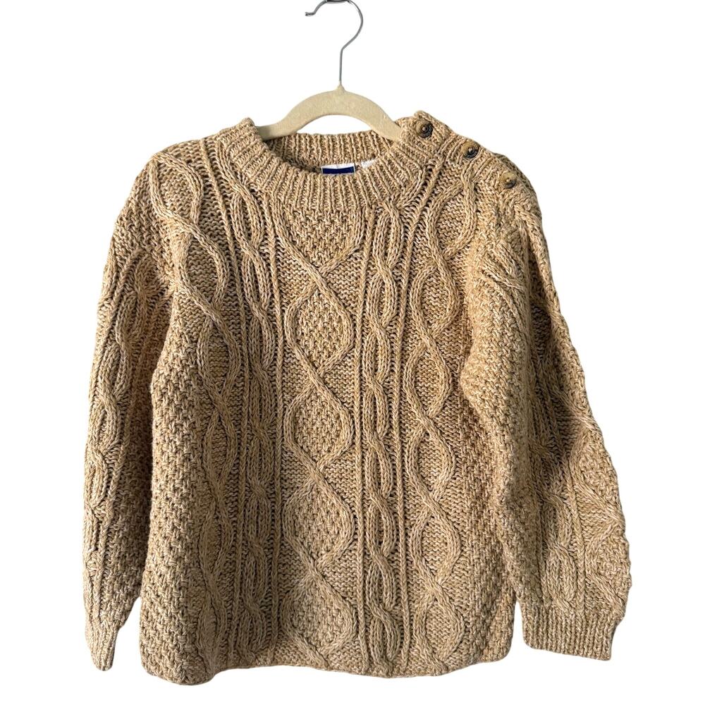 Sprockets Kids Fishermans Sweater in Oatmeal Brown Size 4T New with tags